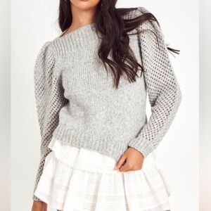 Gray Love Shack Fancy Women's Sweater